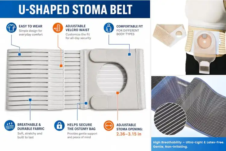 Detailed view of Best Adjustable Stoma Belts