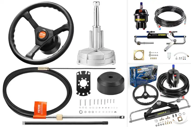 Detailed view of Best Boat Steering Kits for Smooth Control