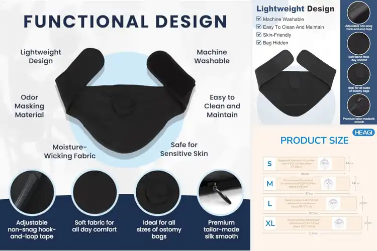 Detailed view of Best Breathable Ostomy Belts