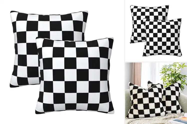 Detailed view of Best Checkered Pillow Covers: Soft, Cozy, Easy Care