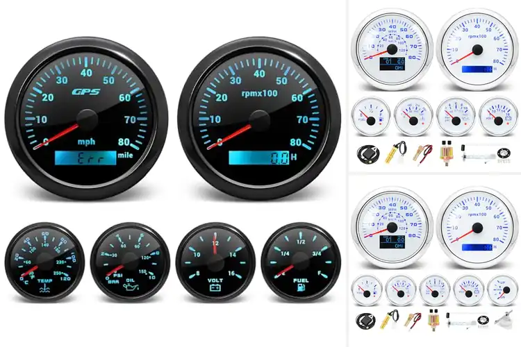 Detailed view of Best Marine Gauge Sets