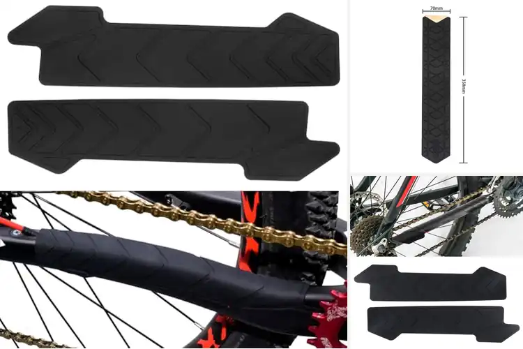 Detailed view of Best MTB Silicone Chain Stay Guards
