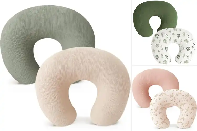 Detailed view of Best Muslin Nursing Pillow Covers: Cozy Stress-Free Feeding