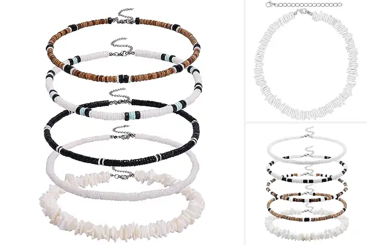 Detailed view of Best Puka Shell Necklaces