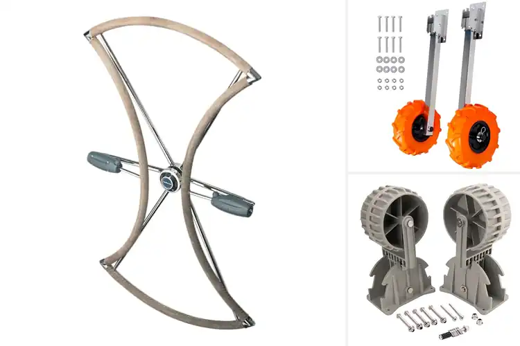 Detailed view of Best Space-Saving Boat Wheels