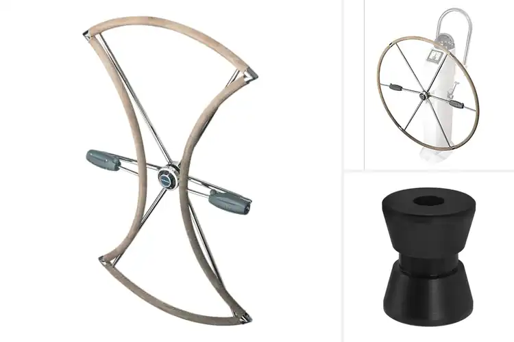 Detailed view of Best Space Saving Yacht Wheels