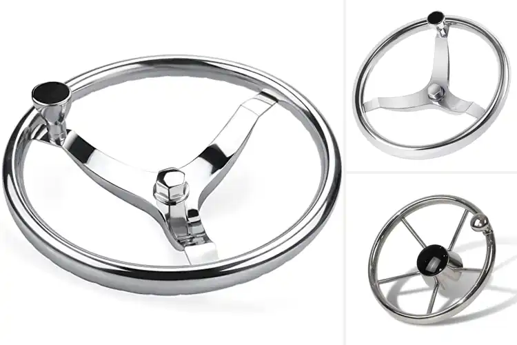 Detailed view of Best Stainless Steel Boat Steering Wheels
