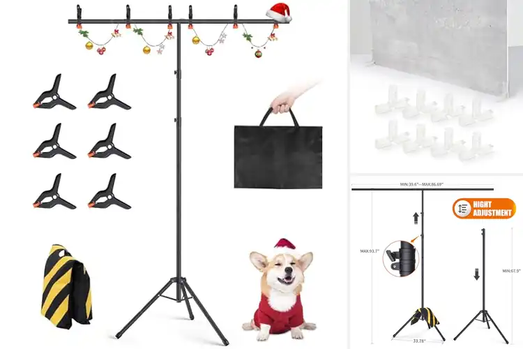 Detailed view of Best T-Shape Backdrop Supports