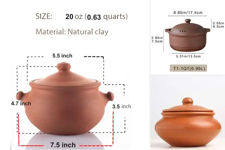 Detailed view of Best Unglazed Clay Cookwares